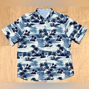 NWT Tommy Bahama Penn State Nittany Lions Button Down Shirt Hawaiian Blue XL